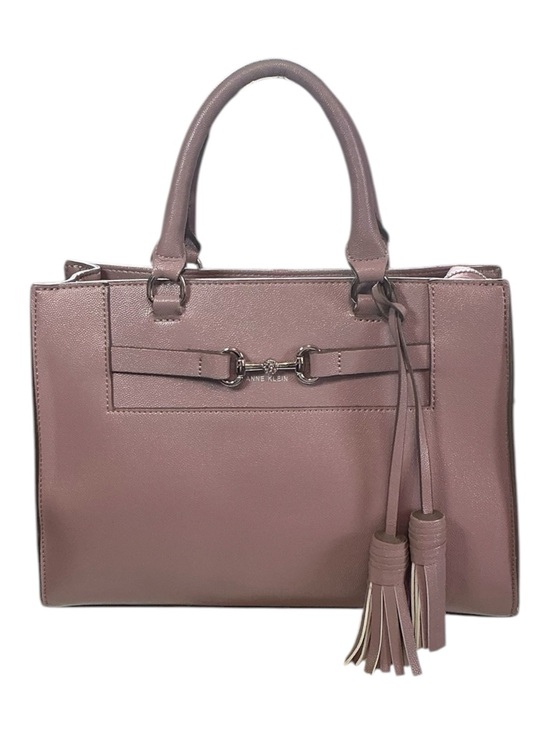 Anne Klein Handbags - Anne Klein East/West Horsebit Satchel Crossbody Bag Rose Pink EUC